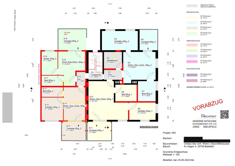 Grundriss Entwurf EG