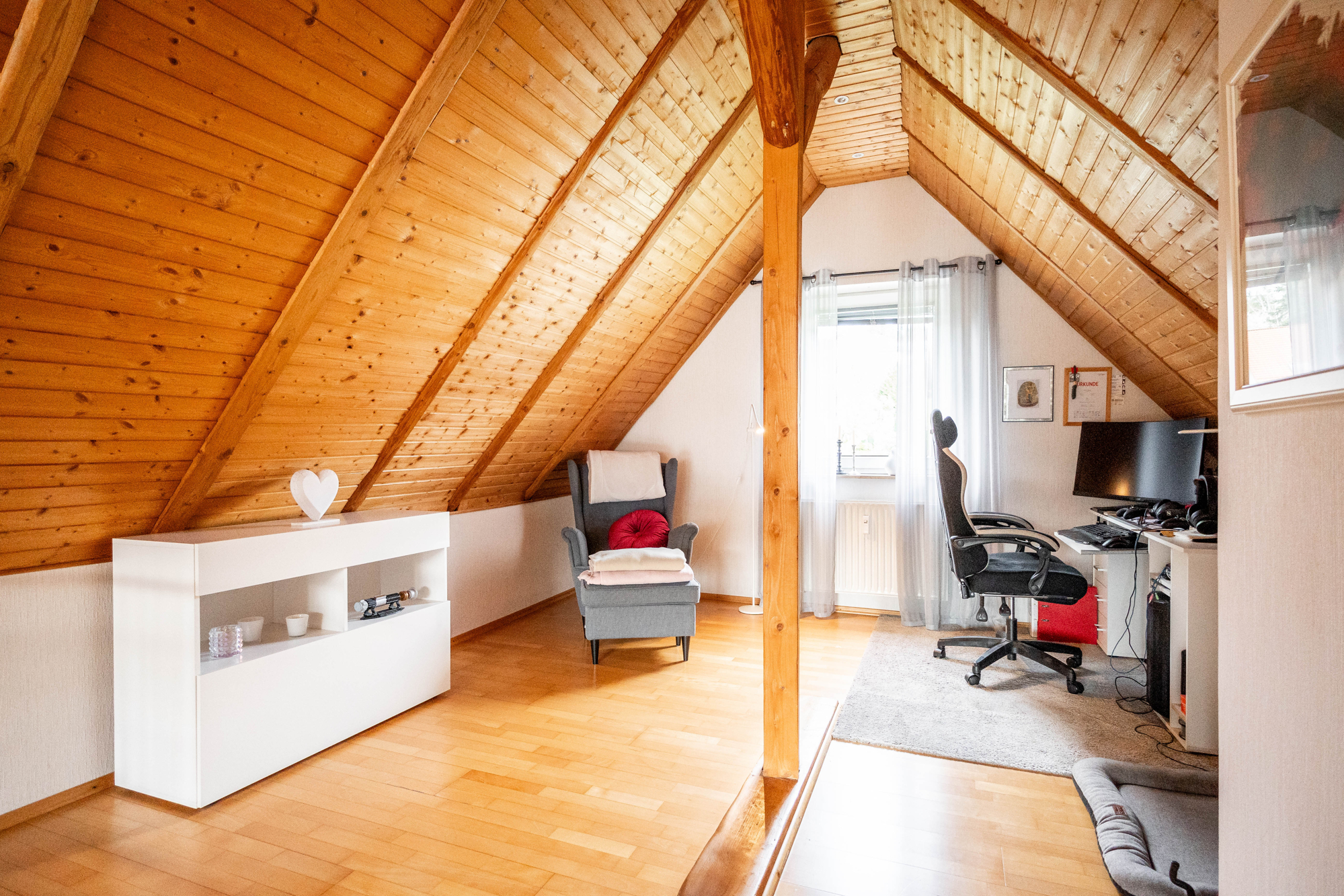 Spitzboden Arbeitsbereich