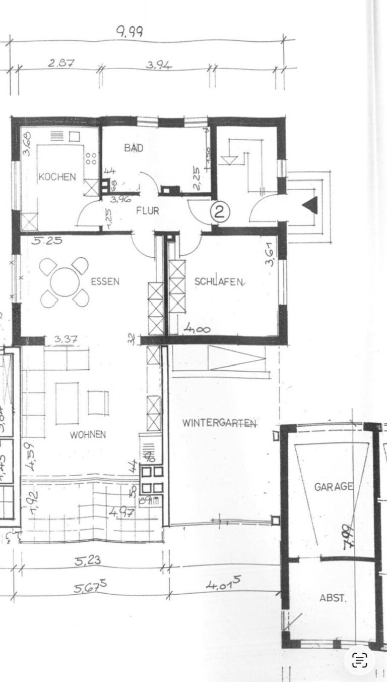 Grundriss 2 Zimmer
